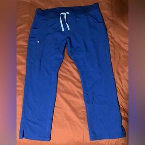 Figs Scrub Royal Blue Kade Cargo Womens Pants XXL